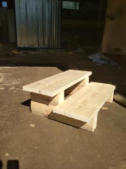 Ступеньки на вход высотой 45см (3 ступеньки)